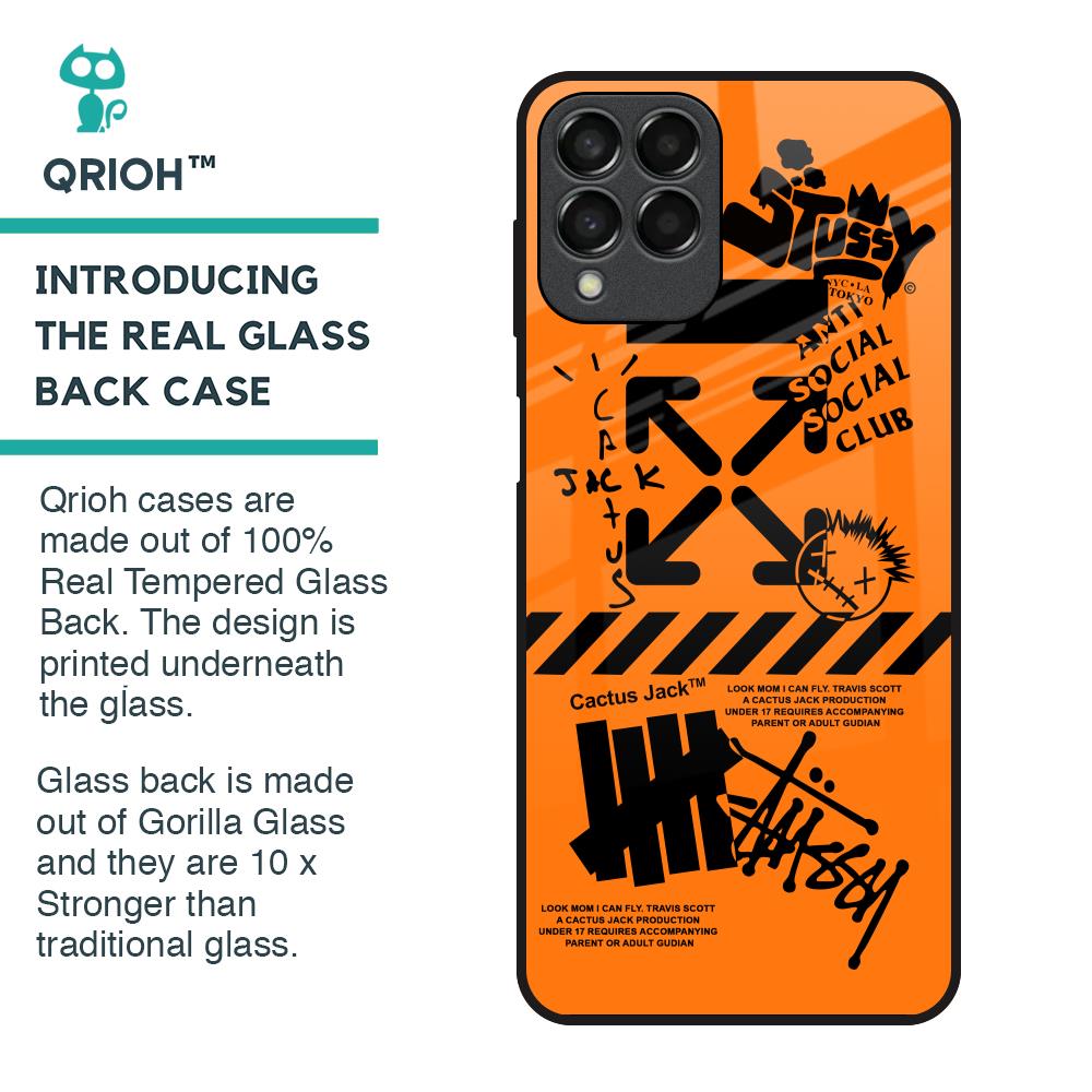 Anti Social Club Glass Case for Samsung Galaxy M33 5G