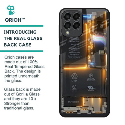 Glow Up Skeleton Glass Case for Samsung Galaxy M33 5G