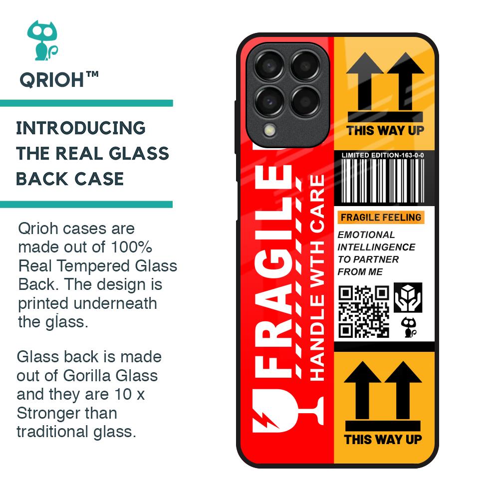 Handle With Care Glass Case for Samsung Galaxy M33 5G