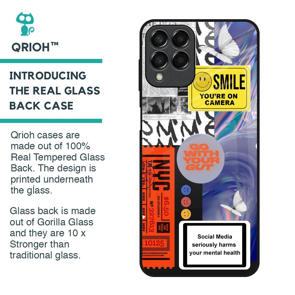 Smile for Camera Glass Case for Samsung Galaxy M33 5G