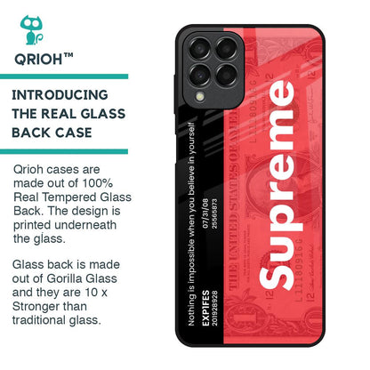 Supreme Ticket Glass Case for Samsung Galaxy M33 5G