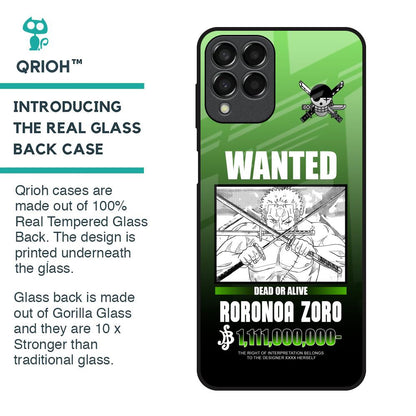 Zoro Wanted Glass Case for Samsung Galaxy M33 5G