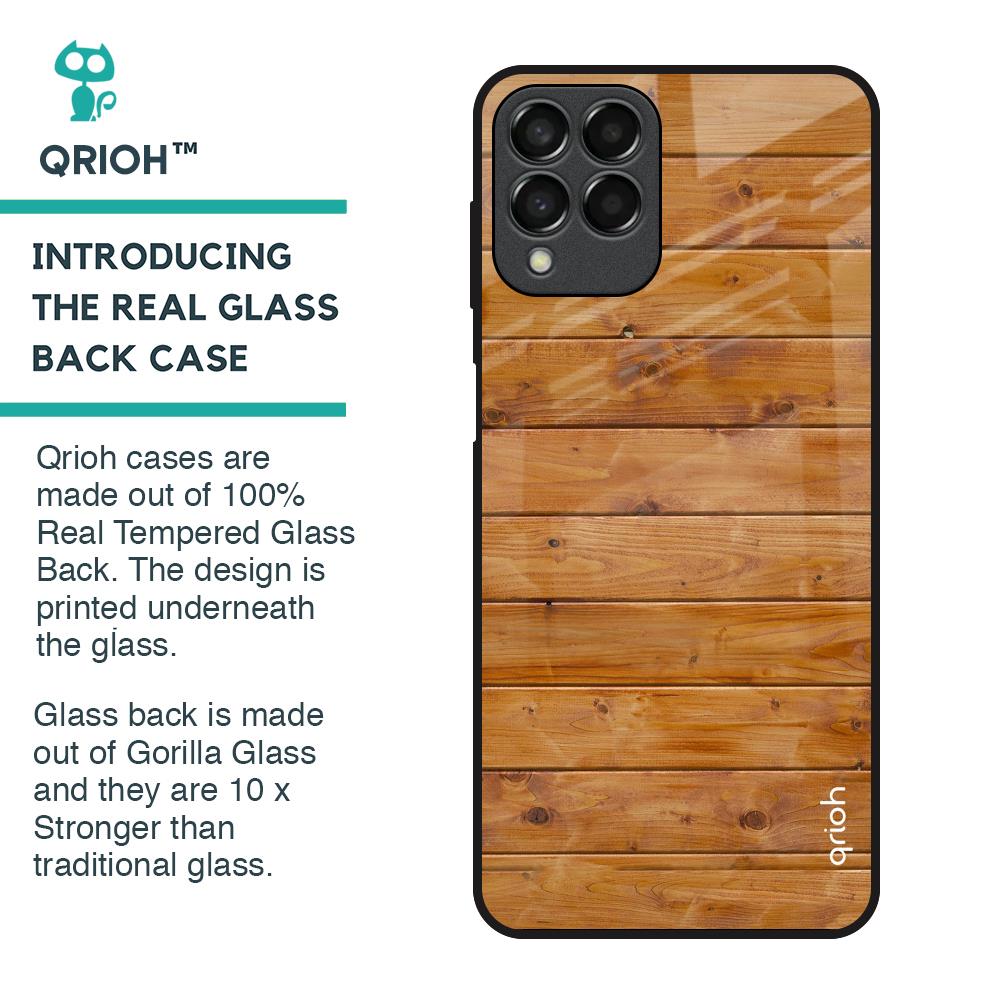Timberwood Glass Case for Samsung Galaxy M33 5G