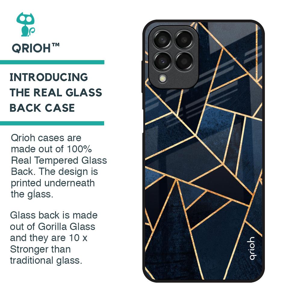 Abstract Tiles Glass Case for Samsung Galaxy M33 5G