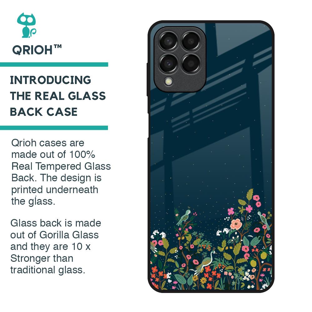 Small Garden Glass Case For Samsung Galaxy M33 5G