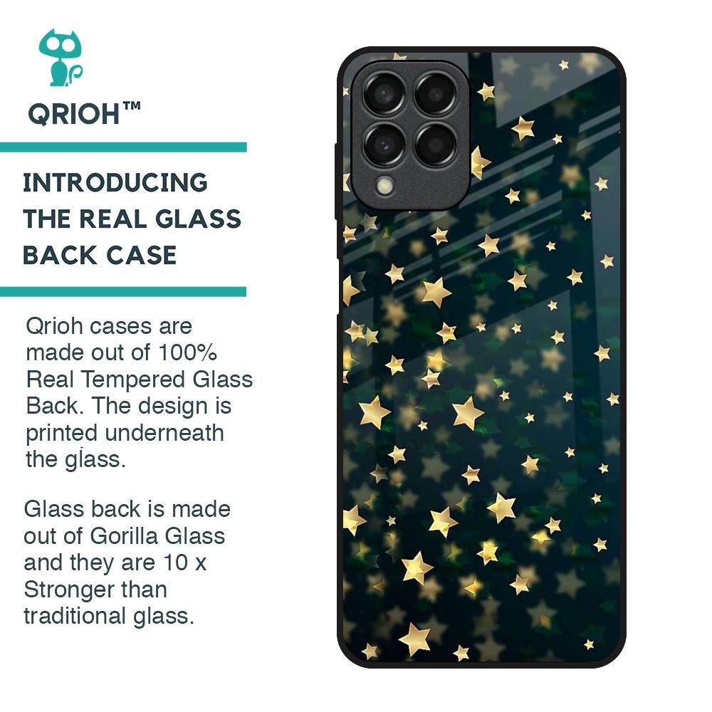 Dazzling Stars Glass Case For Samsung Galaxy M33 5G