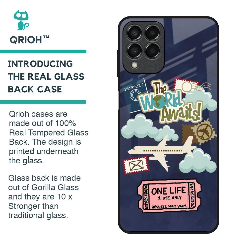 Tour The World Glass Case For Samsung Galaxy M33 5G