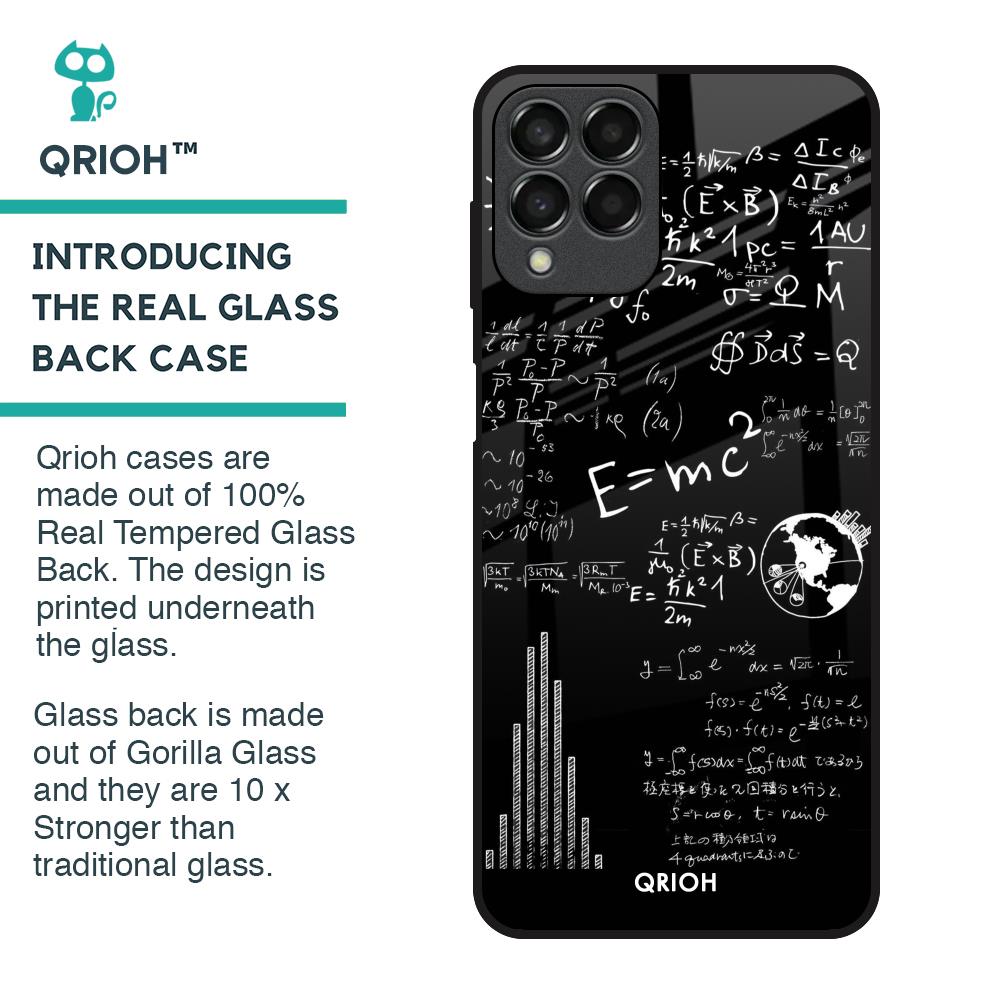 Funny Math Glass Case for Samsung Galaxy M33 5G