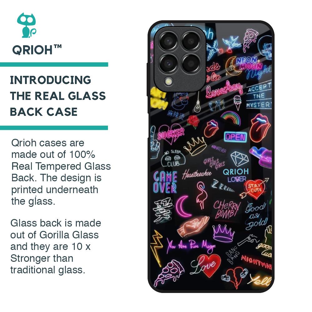 Accept The Mystery Glass Case for Samsung Galaxy M33 5G