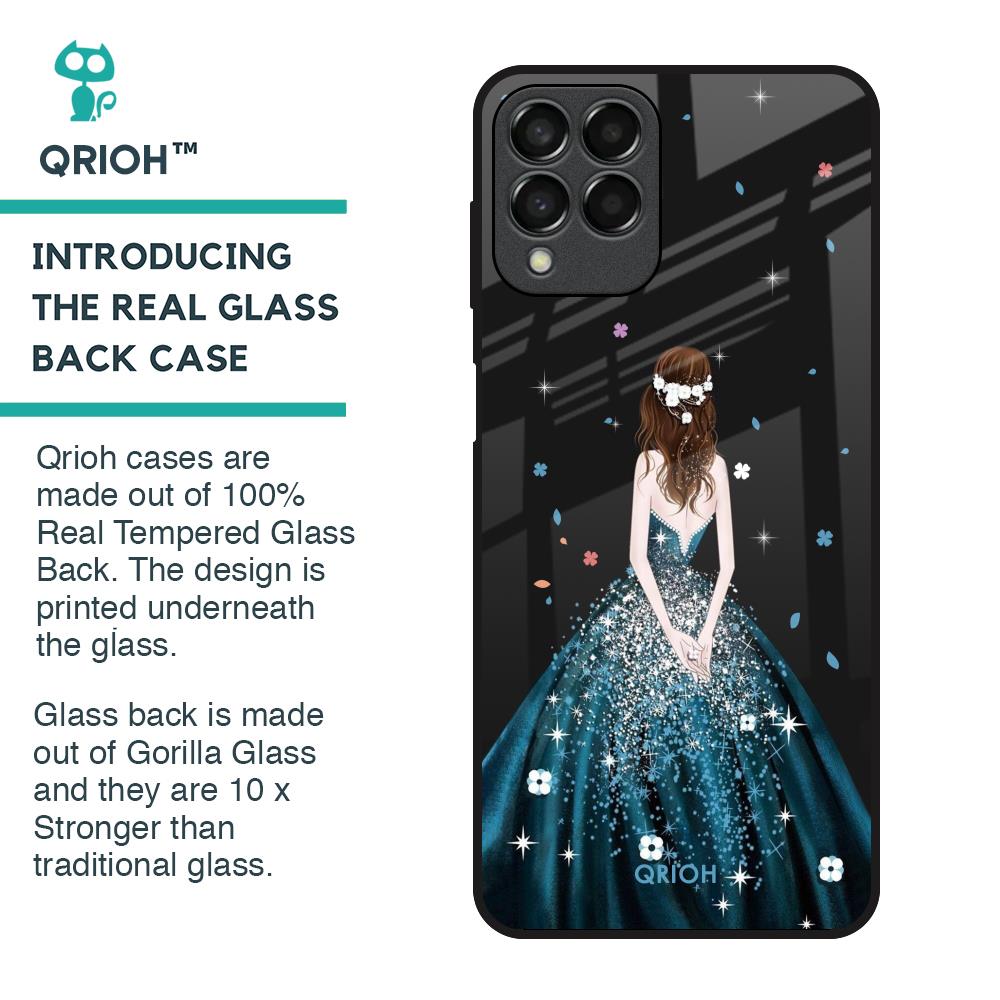 Queen Of Fashion Glass Case for Samsung Galaxy M33 5G
