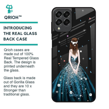 Queen Of Fashion Glass Case for Samsung Galaxy M33 5G