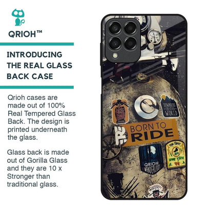Ride Mode On Glass Case for Samsung Galaxy M33 5G