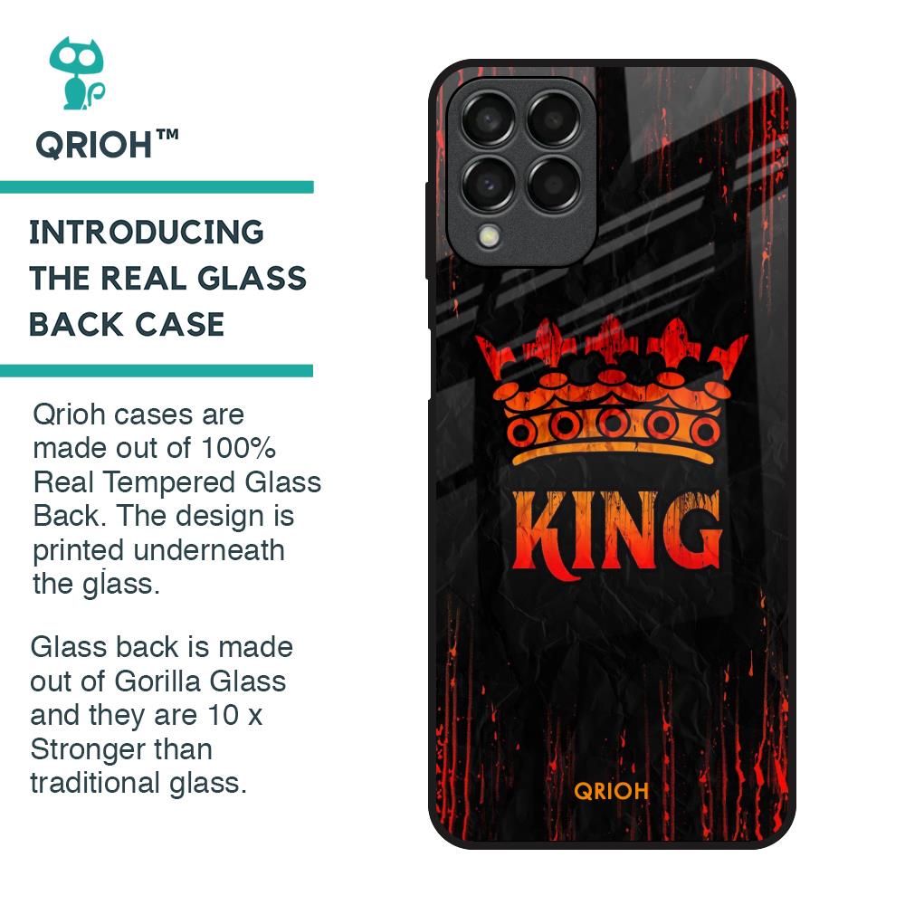 Royal King Glass Case for Samsung Galaxy M33 5G