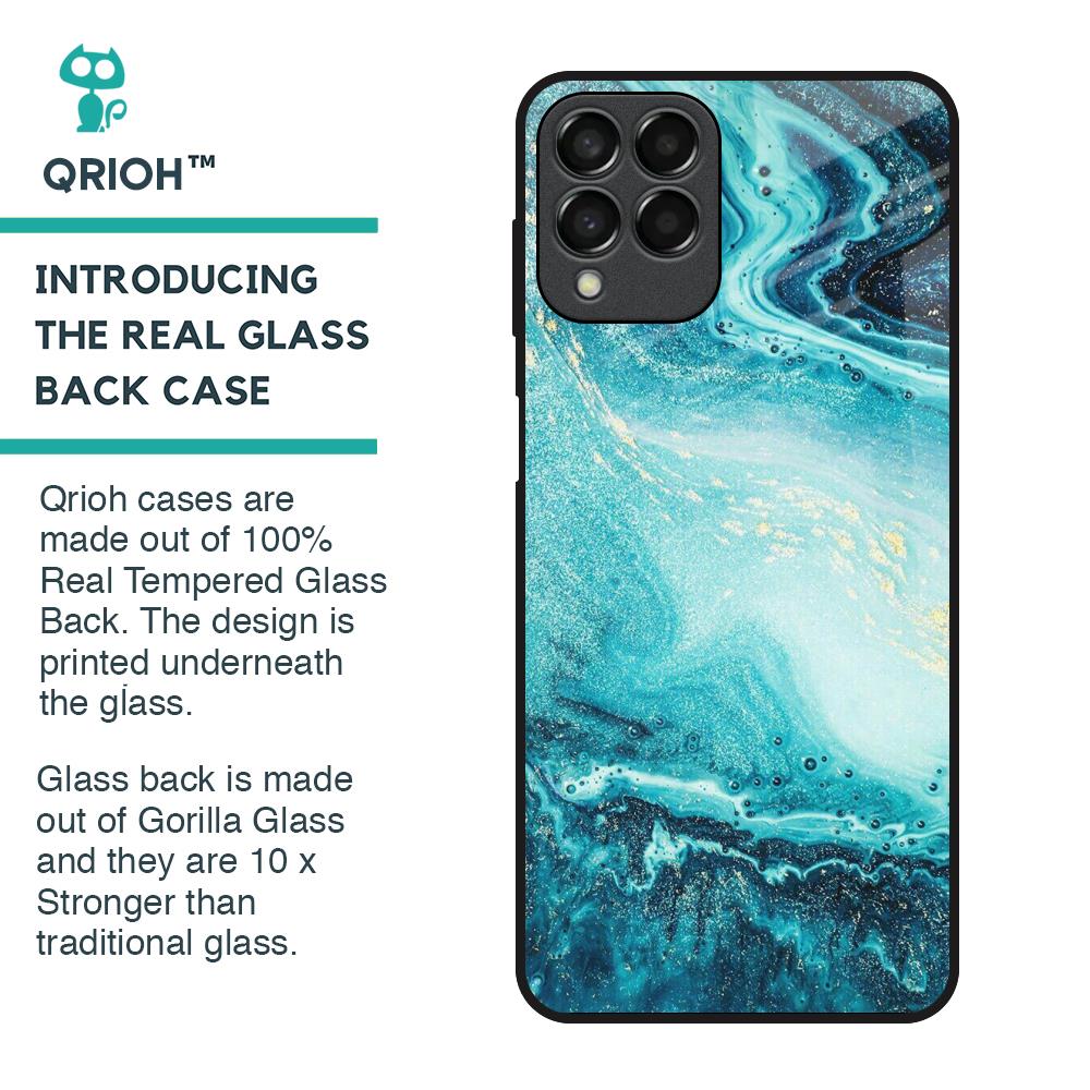 Sea Water Glass Case for Samsung Galaxy M33 5G