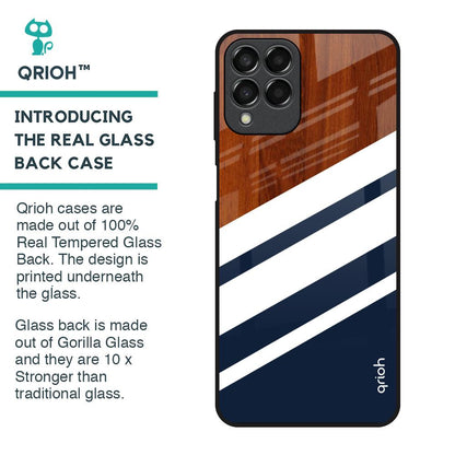 Bold Stripes Glass Case for Samsung Galaxy M33 5G