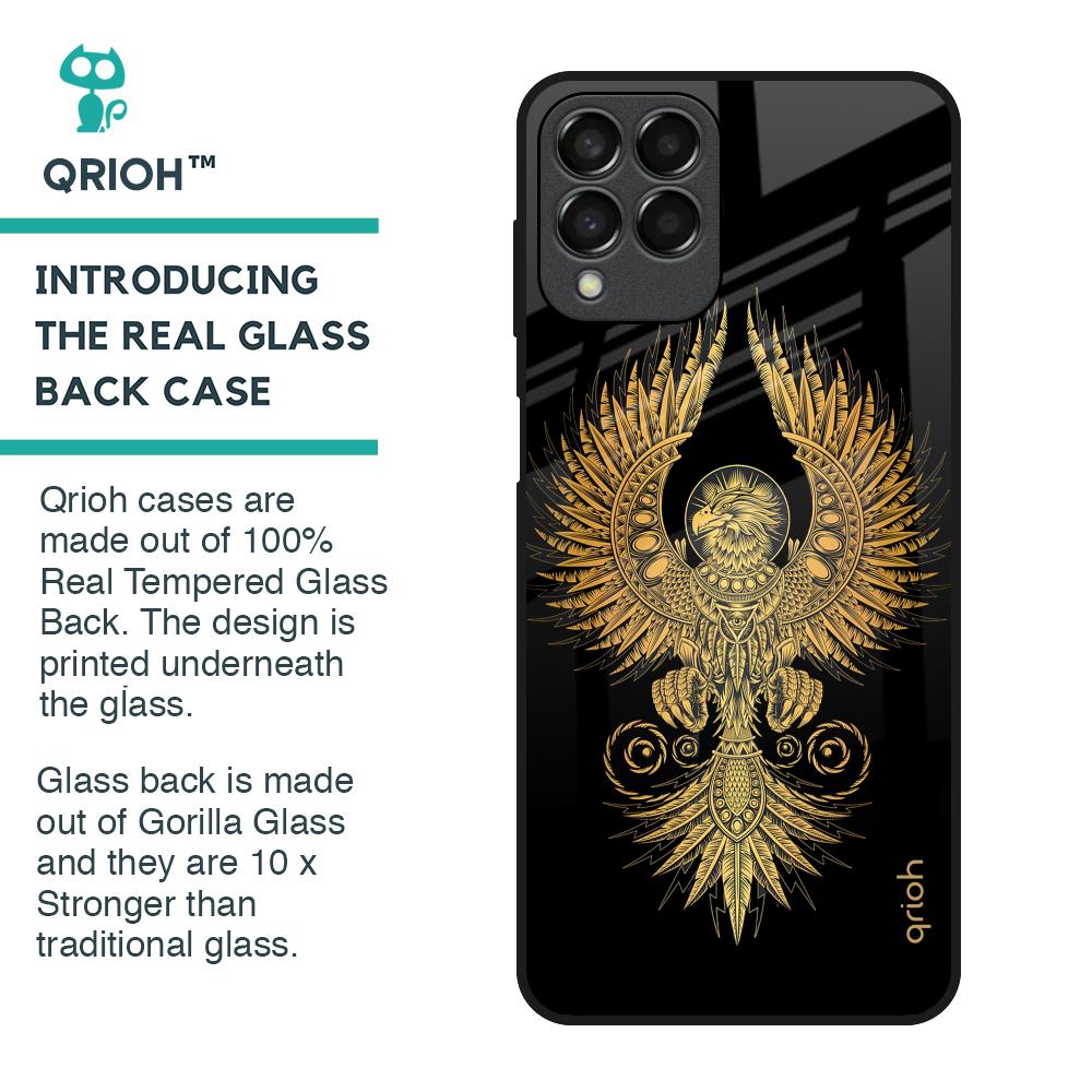 Mythical Phoenix Art Glass Case for Samsung Galaxy M33 5G