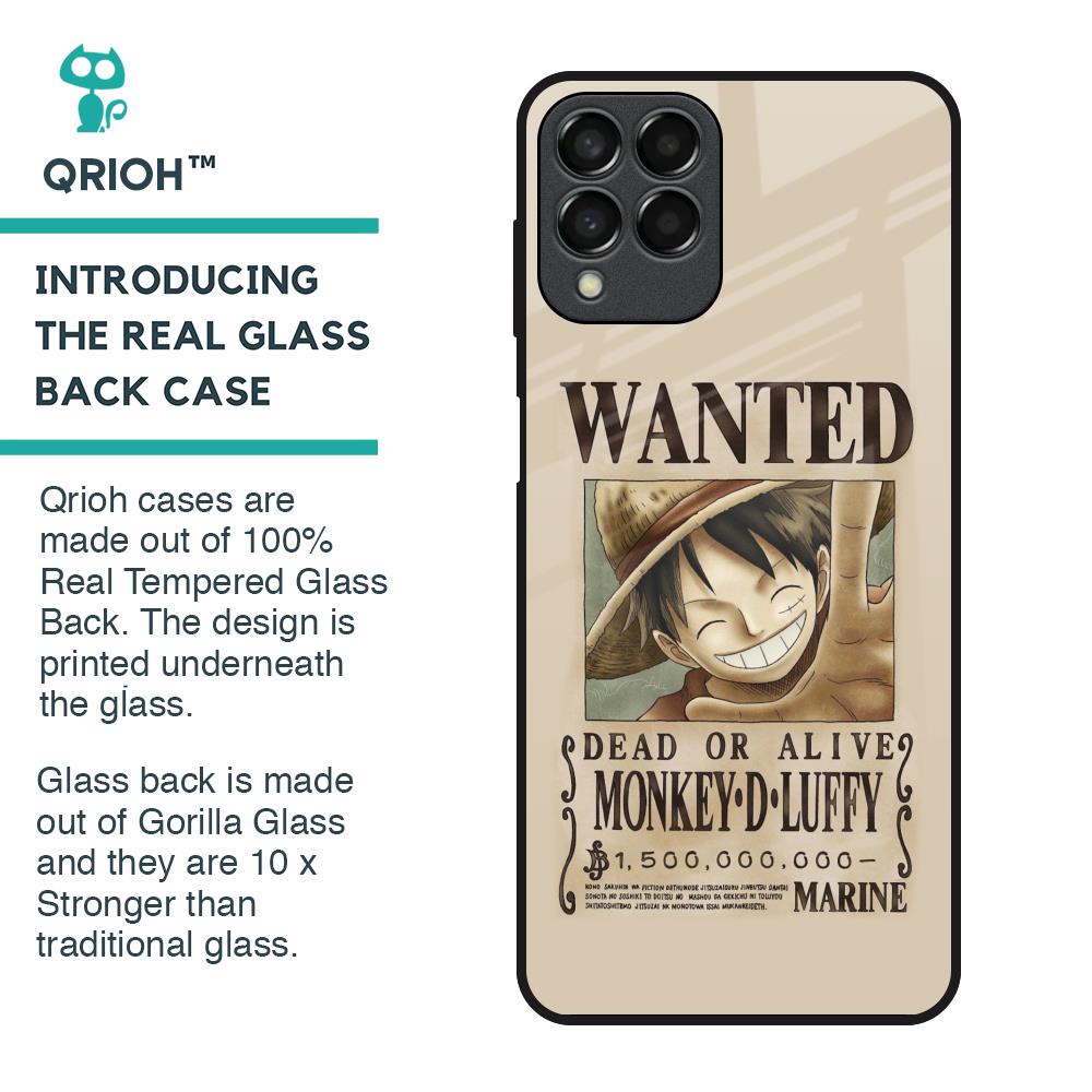Luffy Wanted Glass Case for Samsung Galaxy M33 5G