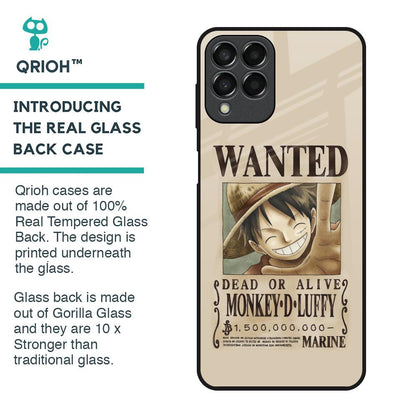 Luffy Wanted Glass Case for Samsung Galaxy M33 5G