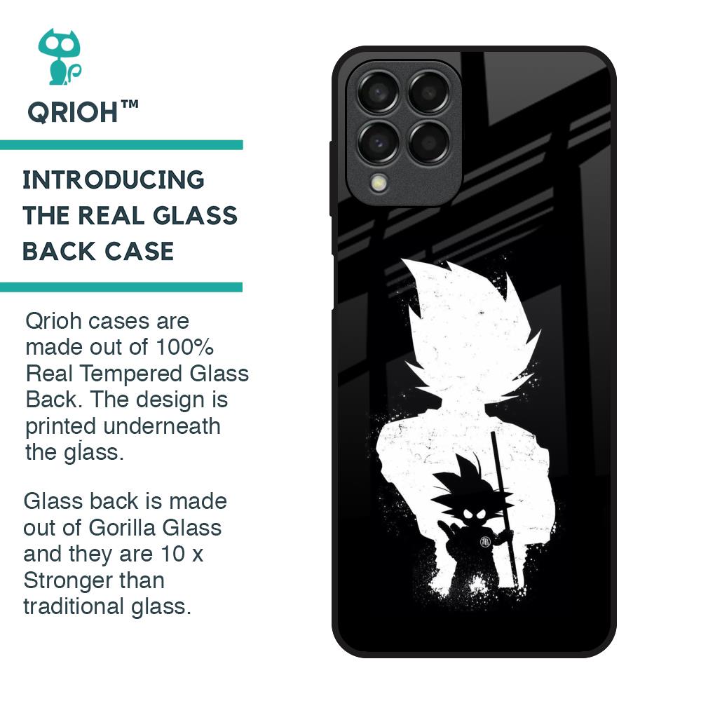 Monochrome Goku Glass Case for Samsung Galaxy M33 5G