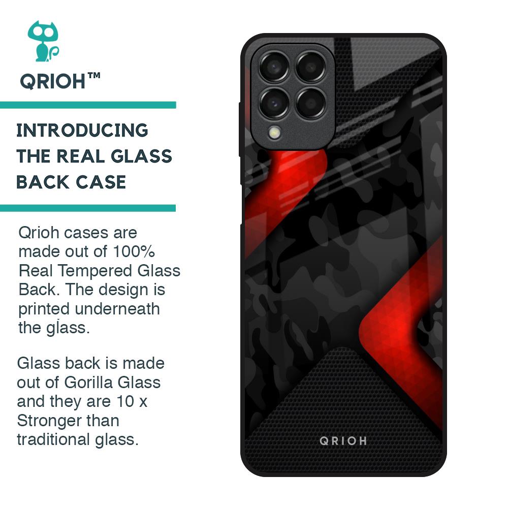 Modern Camo Abstract Glass Case for Samsung Galaxy M33 5G