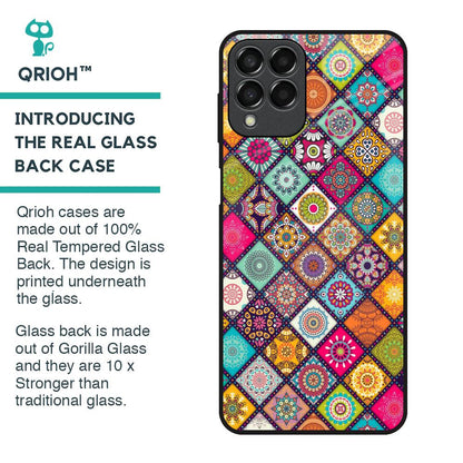 Multicolor Mandala Glass Case for Samsung Galaxy M33 5G