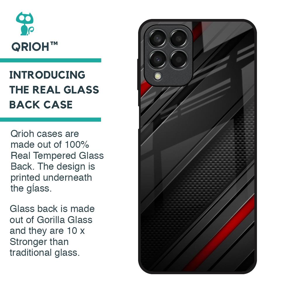 Modern Abstract Glass Case for Samsung Galaxy M33 5G