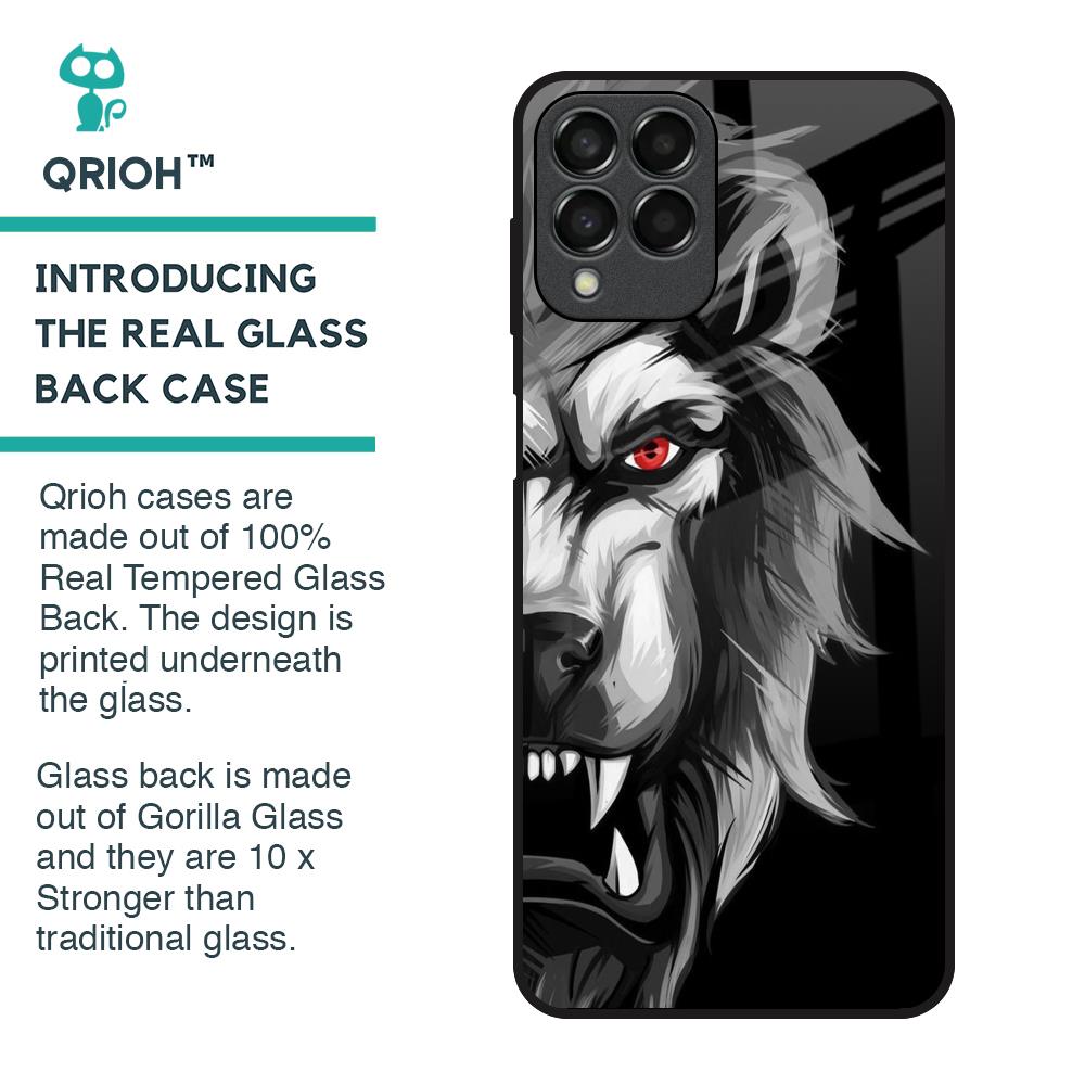 Wild Lion Glass Case for Samsung Galaxy M33 5G