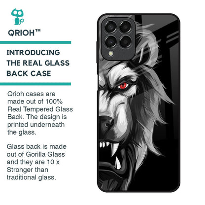 Wild Lion Glass Case for Samsung Galaxy M33 5G
