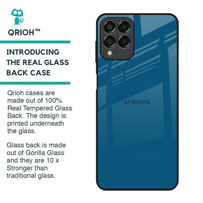 Cobalt Blue Glass Case for Samsung Galaxy M33 5G