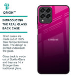 Purple Ombre Pattern Glass Case for Samsung Galaxy M33 5G