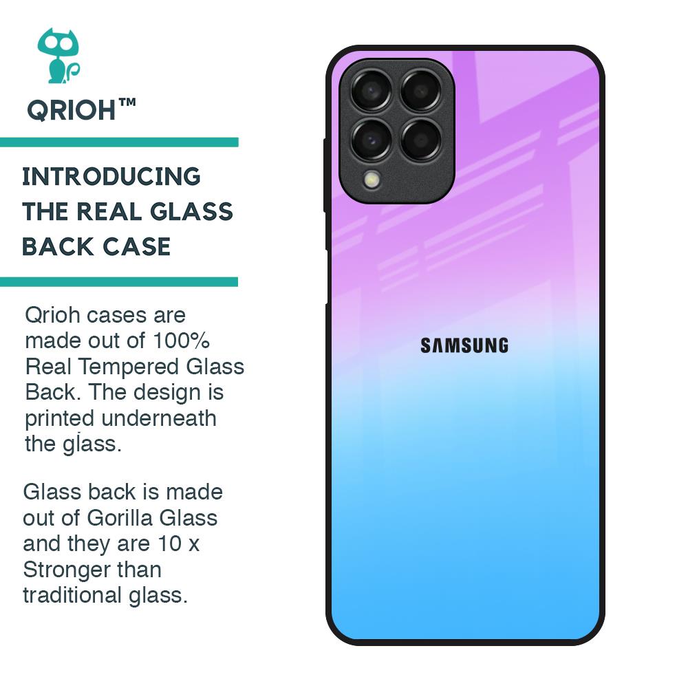 Unicorn Pattern Glass Case for Samsung Galaxy M33 5G