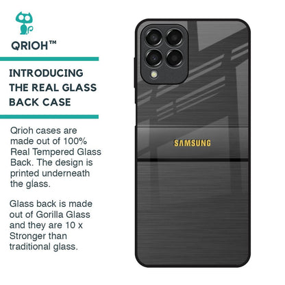 Grey Metallic Glass Case For Samsung Galaxy M33 5G