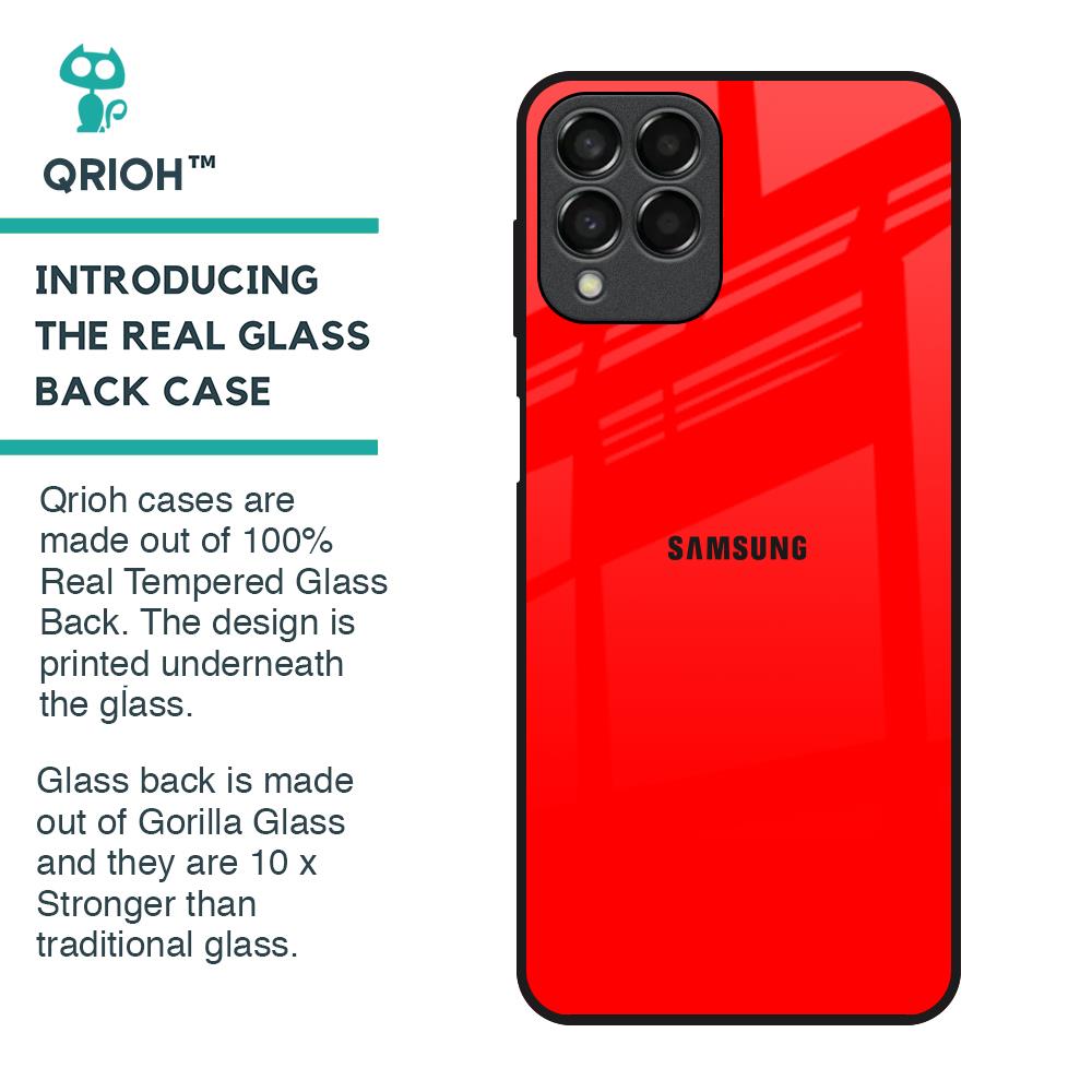 Blood Red Glass Case for Samsung Galaxy M33 5G