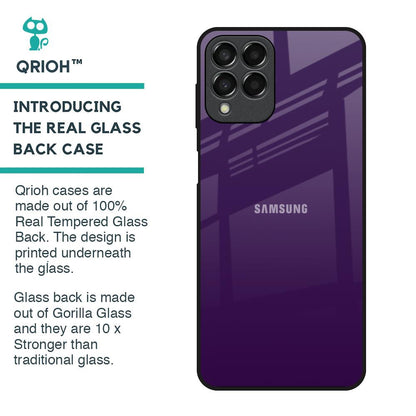 Dark Purple Glass Case for Samsung Galaxy M33 5G