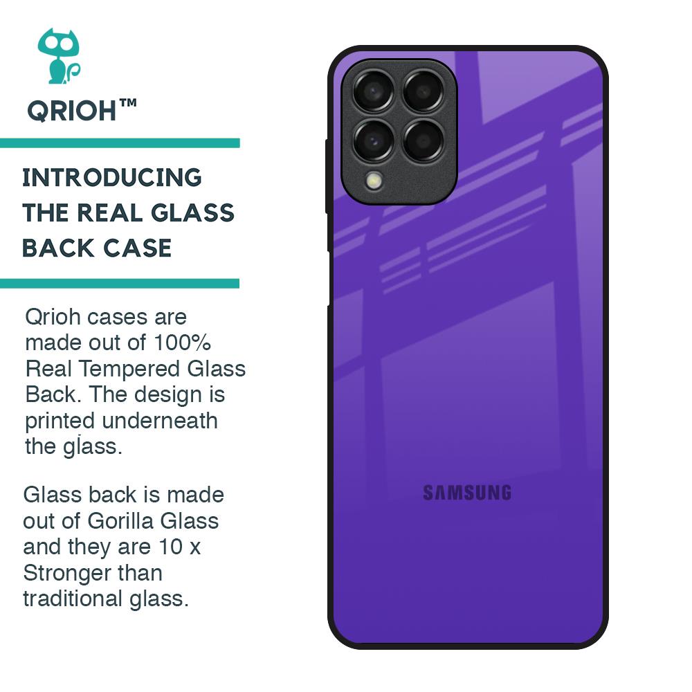 Amethyst Purple Glass Case for Samsung Galaxy M33 5G