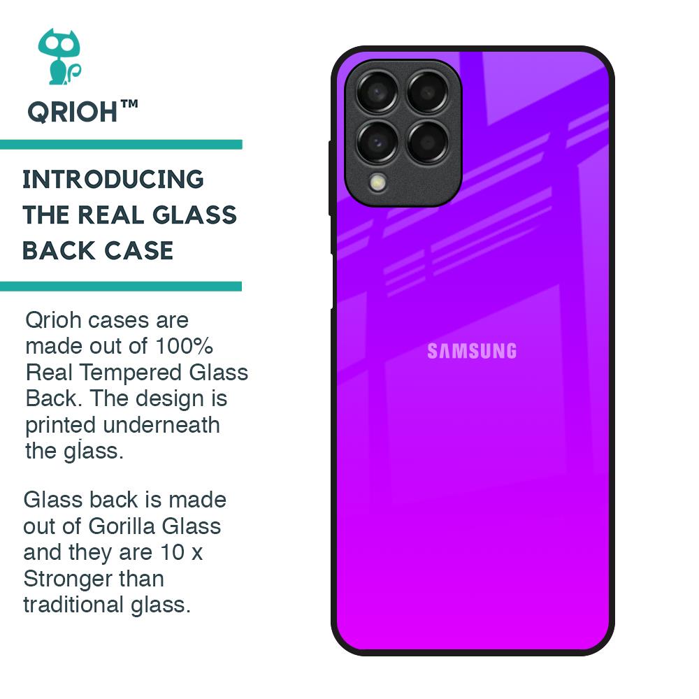 Purple Pink Glass Case for Samsung Galaxy M33 5G