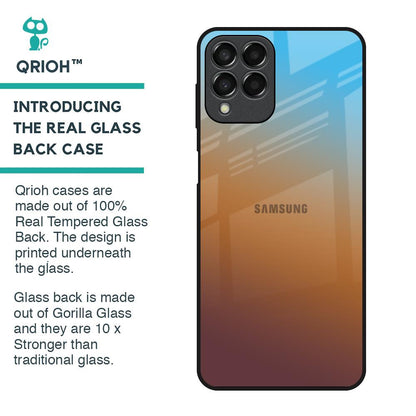 Rich Brown Glass Case for Samsung Galaxy M33 5G