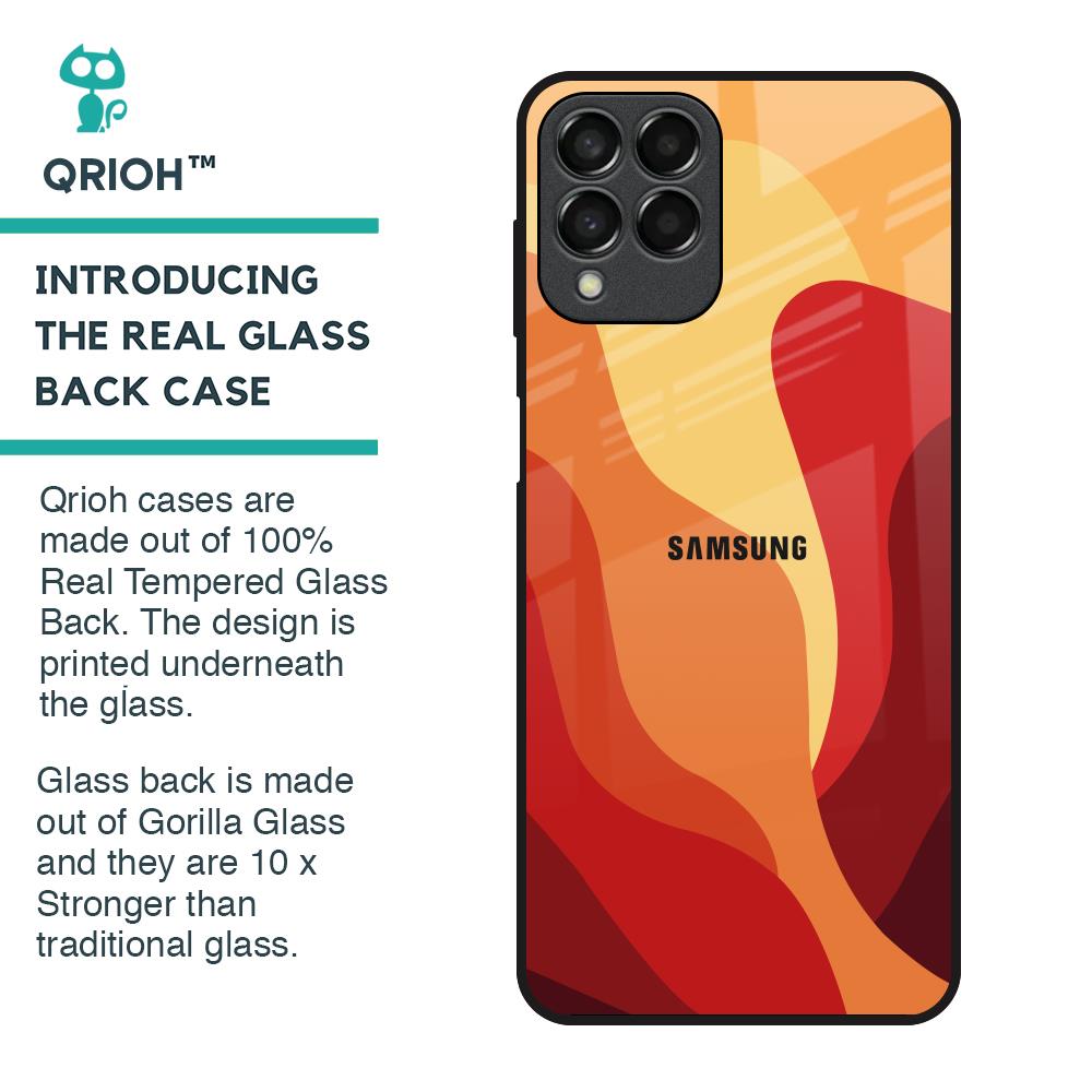 Magma Color Pattern Glass Case for Samsung Galaxy M33 5G