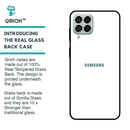 Arctic White Glass Case for Samsung Galaxy M33 5G