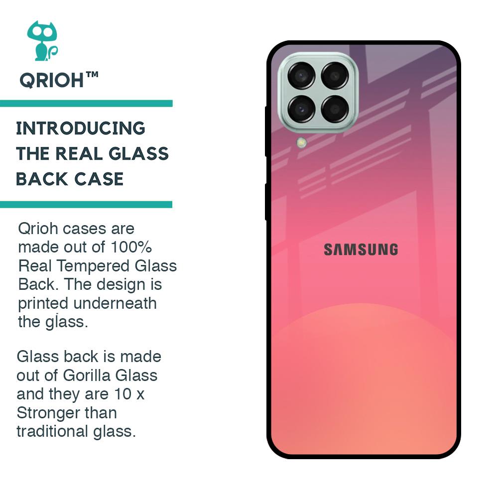 Sunset Orange Glass Case for Samsung Galaxy M33 5G