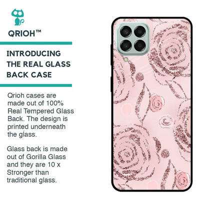 Shimmer Roses Glass case for Samsung Galaxy M33 5G