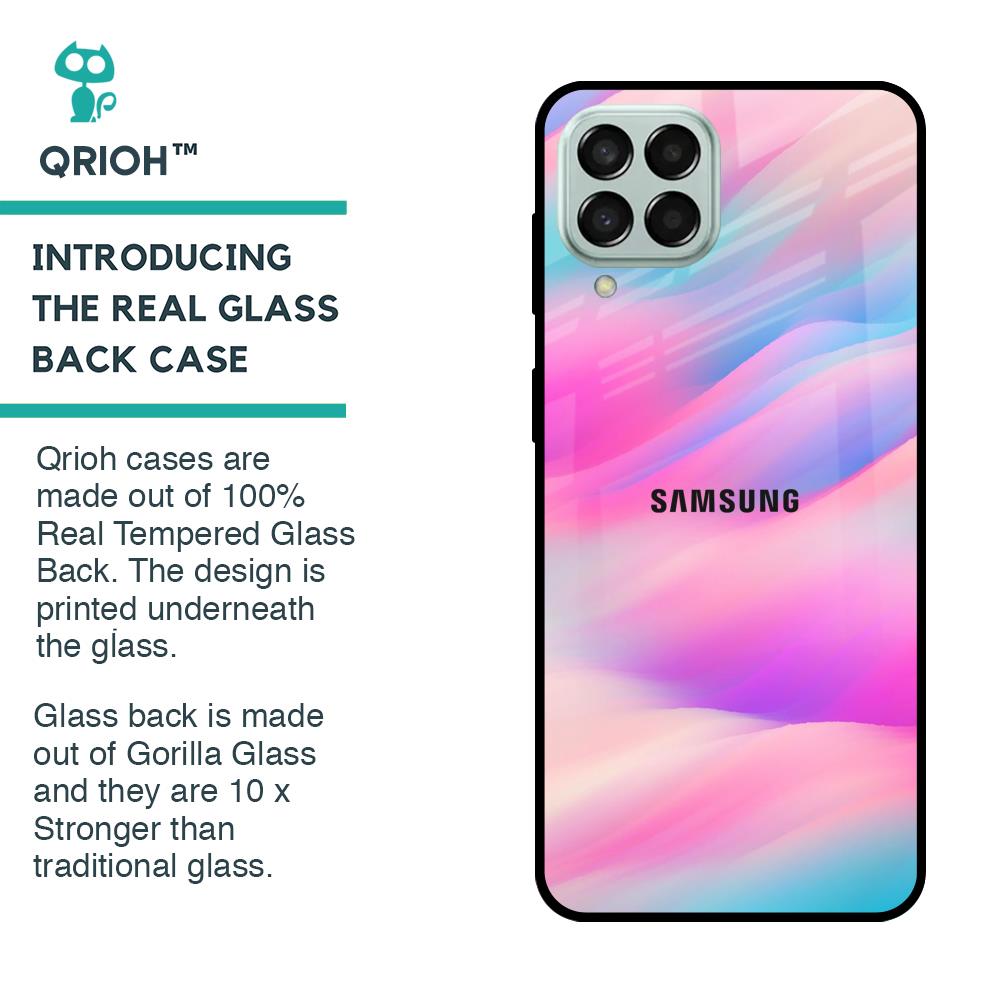 Colorful Waves Glass case for Samsung Galaxy M33 5G