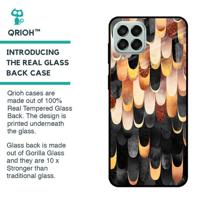 Bronze Abstract Glass Case for Samsung Galaxy M33 5G