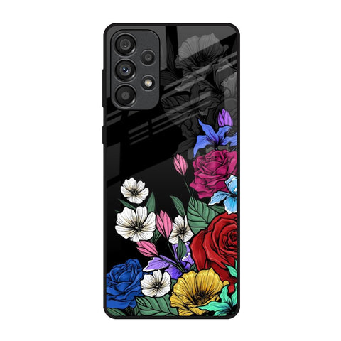 Rose Flower Bunch Art Samsung Galaxy A73 5G Glass Back Cover Online