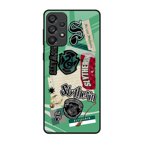 Slytherin Samsung Galaxy A73 5G Glass Back Cover Online
