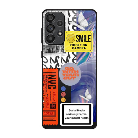 Smile for Camera Samsung Galaxy A73 5G Glass Back Cover Online