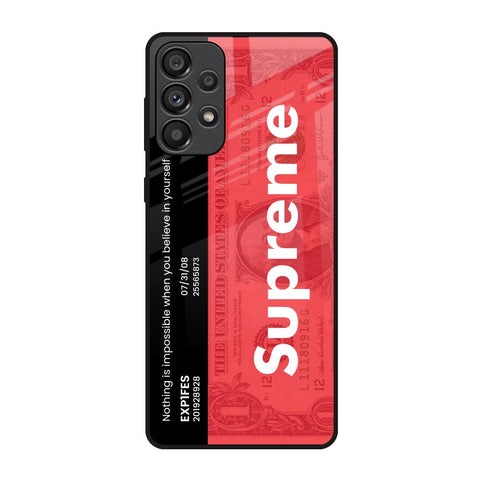 Supreme Ticket Samsung Galaxy A73 5G Glass Back Cover Online