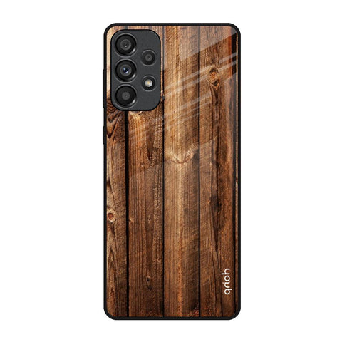 Timber Printed Samsung Galaxy A73 5G Glass Back Cover Online