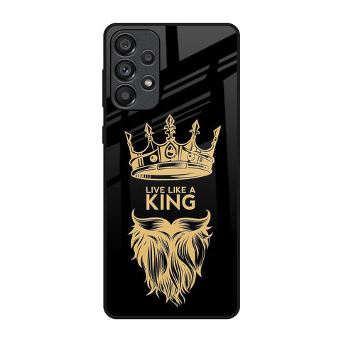King Life Samsung Galaxy A73 5G Glass Back Cover Online