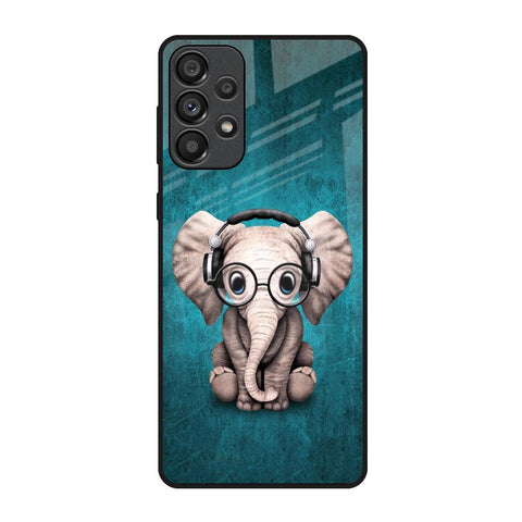 Adorable Baby Elephant Samsung Galaxy A73 5G Glass Back Cover Online